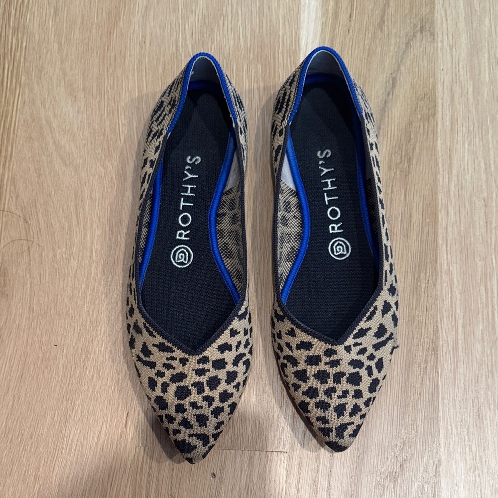 Rothy's Leopard Point Flats - Picture 2 of 4